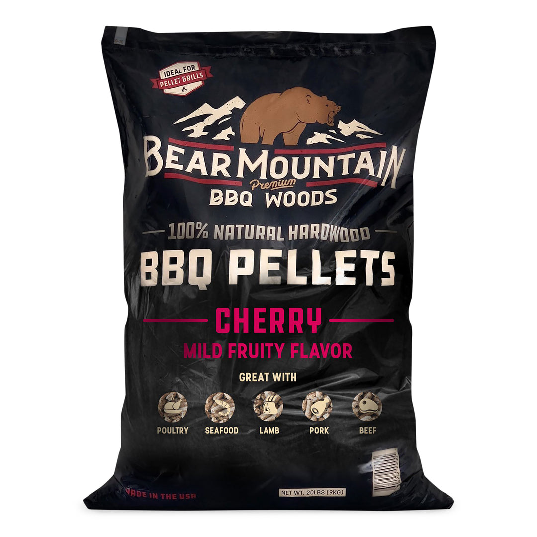 Bear Mountain BBQ All Natural Hardwood Cherry Smoker Pellets, 20 lbs (3 Pack)