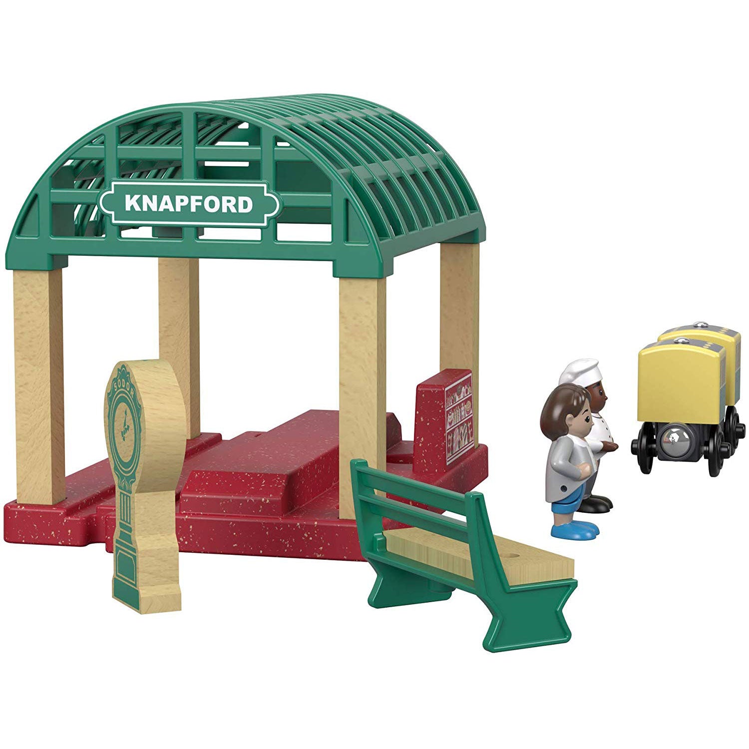 Fisher Price GGG71 Thomas & Friends Wood Knapford Train Station Railway Set