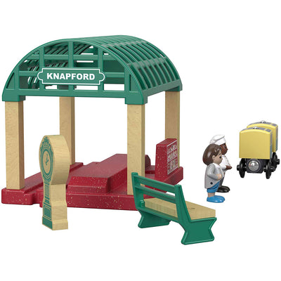 Fisher Price GGG71 Thomas & Friends Wood Knapford Train Station Railway Set