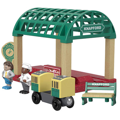 Fisher Price GGG71 Thomas & Friends Wood Knapford Train Station Railway Set
