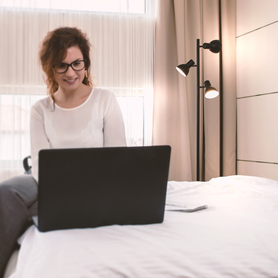 Brightech Ethan Mid Century 3 LED Light Standing Tree Floor Lamp (Open Box)