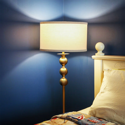 Brightech Riley Antique 61 Inch Tall Home LED Floor Lamp, Brass (For Parts)
