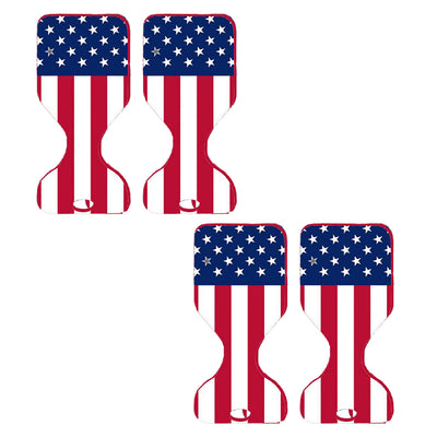 Vos Water Saddle Pool Floating Seat for Adults & Kids, Patriotic Print (4 Pack)