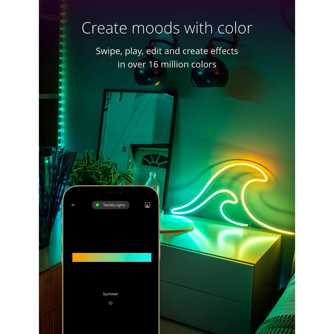 Twinkly Flex App-Controlled Light Tube RGB 16 Mil Colors 6.5' (Open Box)