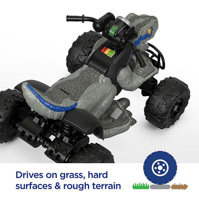 Power Wheels Jurassic World Blue Raptor Ride-On + Replacement Battery (2 pack) - VMInnovations