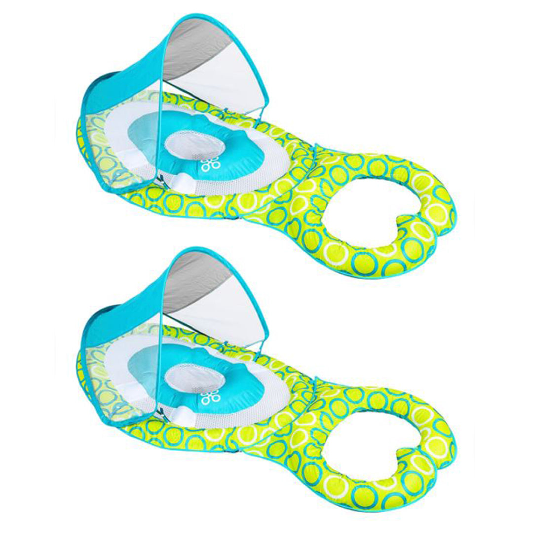 Swimways Mommy and Me Baby 9 to 24 Months Spring Float w/ Canopy & Bed (2 Pack)