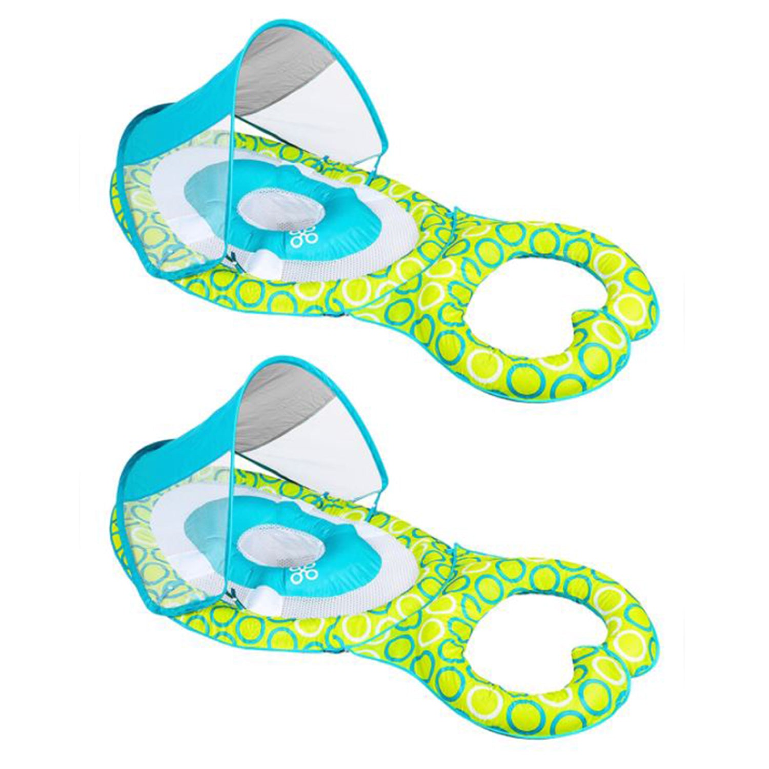 Swimways Mommy and Me Baby 9 to 24 Months Spring Float w/ Canopy & Bed (2 Pack) - VMInnovations