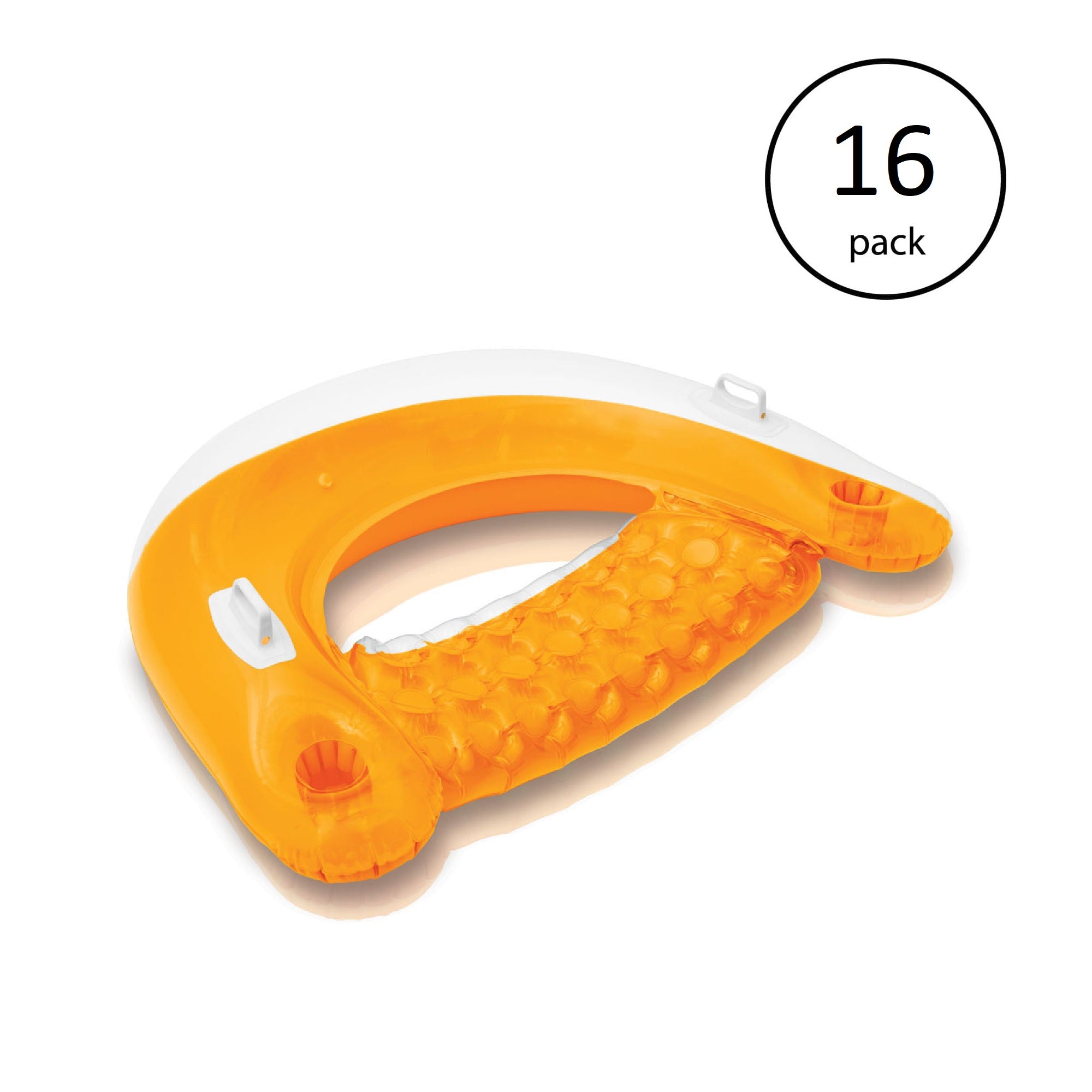 Intex Sit N Float Inflatable Swimming Pool Lounger (Color May Vary) (16 Pack)