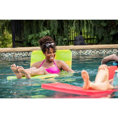 Floatation iQ Floating Oasis 72" Water Lake Pool Foam Float Lounger (Damaged)