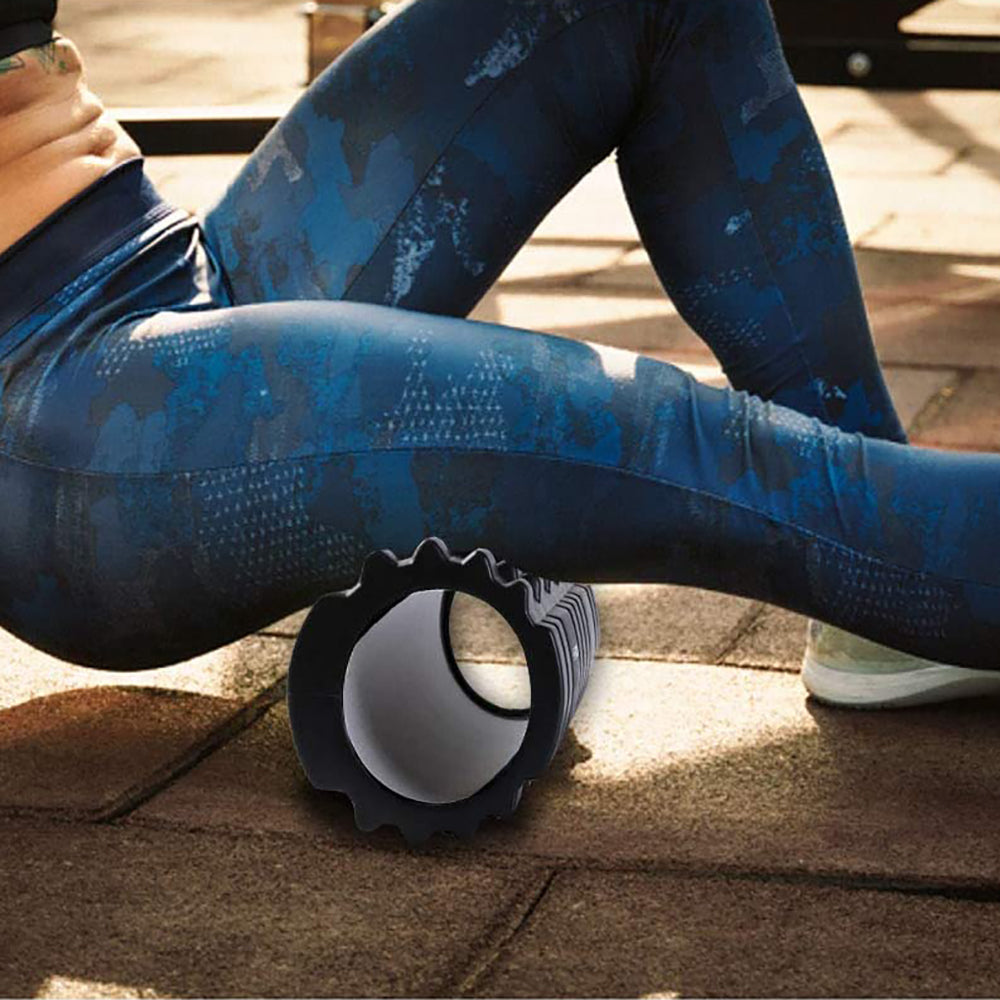 HolaHatha High Density Hollow EVA Foam Roller for Muscle Massage Recovery - VMInnovations