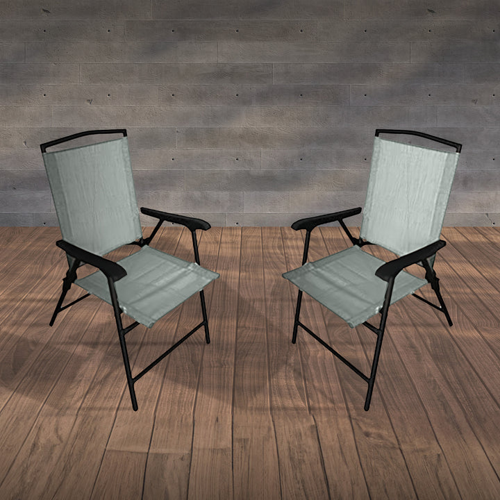 Four Seasons Courtyard Sunny Isles Steel Folding Chair, Green (4pk) (Open Box) - VMInnovations