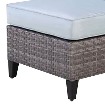 Four Seasons Courtyard Brisbane Aluminum Cushioned Chair, Light Gray (Open Box)