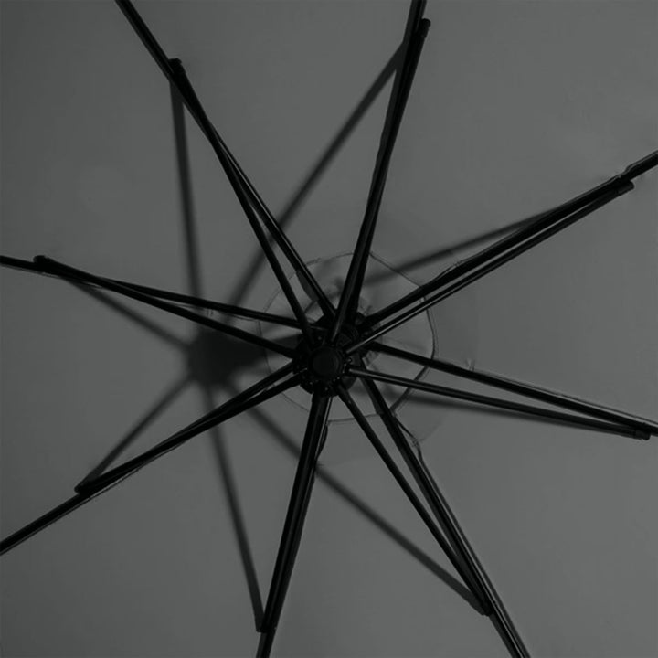 Four Seasons Courtyard 11.5ft Patio Umbrella, Charcoal Gray Fabric (For Parts) - VMInnovations