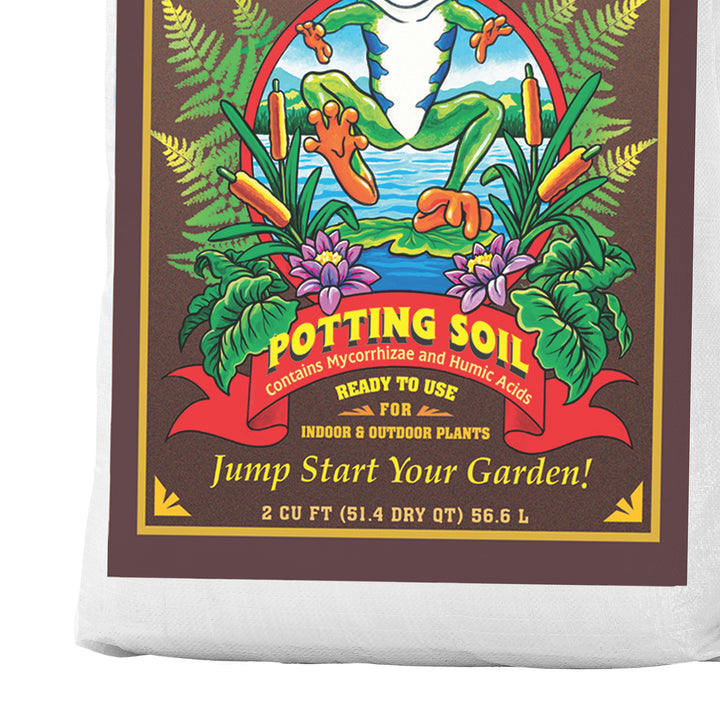 FoxFarm FX14047 Happy Frog pH Adjusted Garden Potting Soil Bag, 2 Cu Ft (6 Pack)