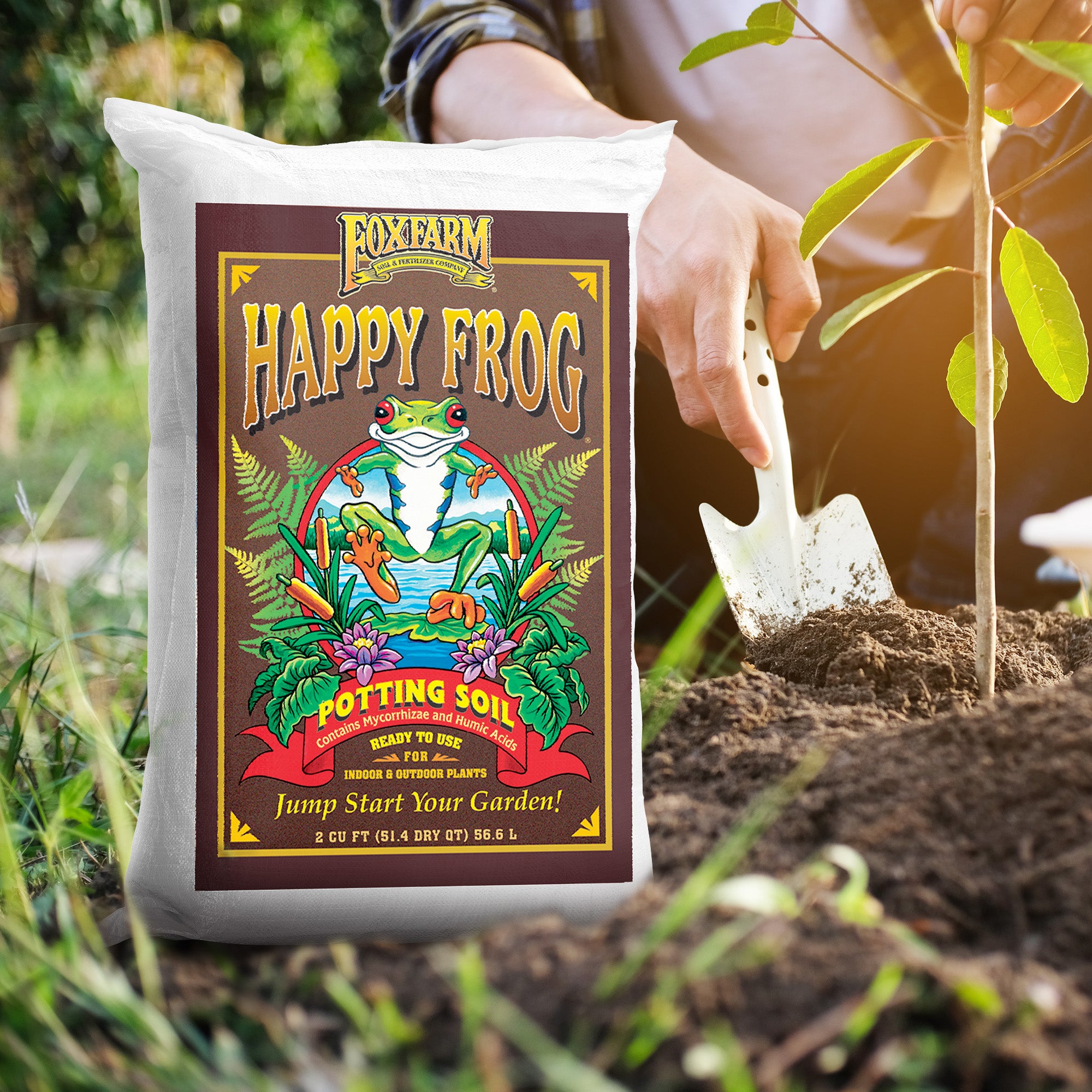 Foxfarm FX14047 Happy Frog Ph Adjusted Garden Potting Soil Mix, 2 Cubic Feet (For Parts)