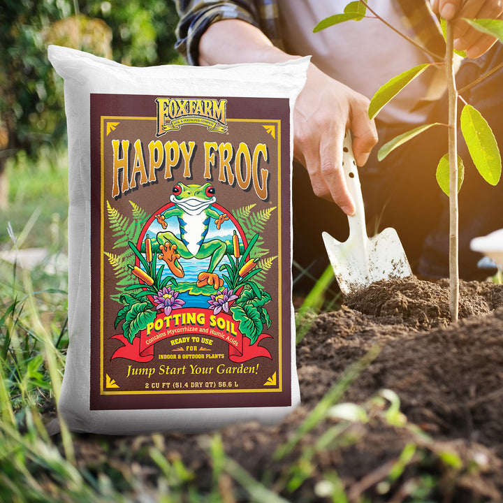 Foxfarm FX14047 Happy Frog Ph Adjusted Garden Potting Soil Mix, 2 Cubic Feet