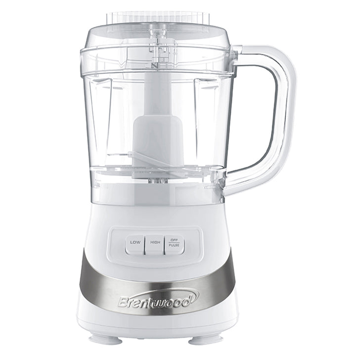 Brentwood FP-549W 3 Cup Kitchen Countertop Food Blender Chopper Processor(Used)