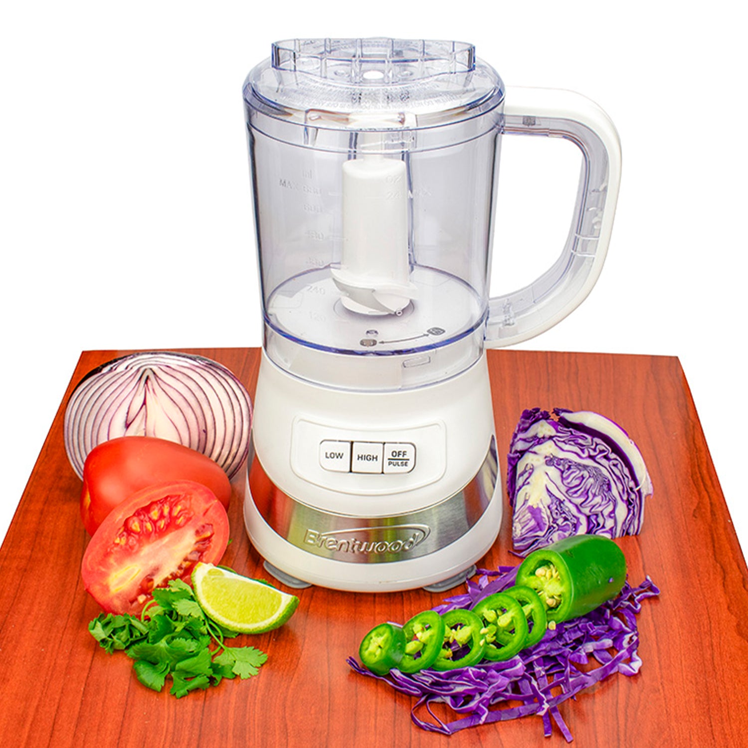 Brentwood FP-549W 3 Cup Kitchen Countertop Food Blender Chopper Processor(Used) - VMInnovations