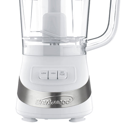 Brentwood FP-549W 3 Cup Kitchen Countertop Food Blender Chopper Processor(Used) - VMInnovations