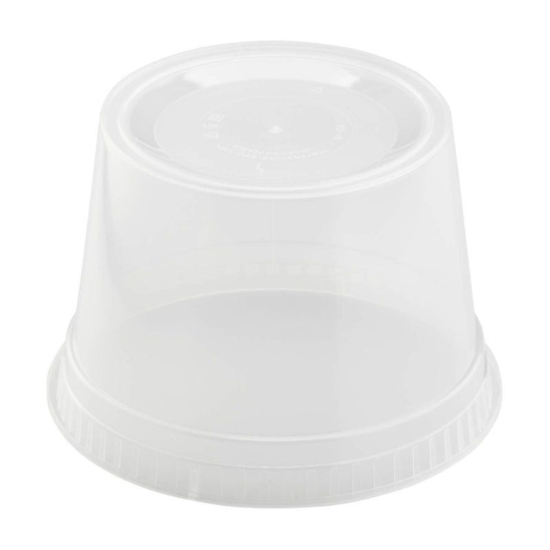 Karat 16 Ounce Recyclable Polypropylene Deli Containers with Lids (Pack of 240)