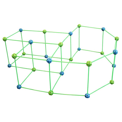 Funphix Glow in the Dark Poles and Balls Fort Play Kit, 77 pieces (Open Box) - VMInnovations