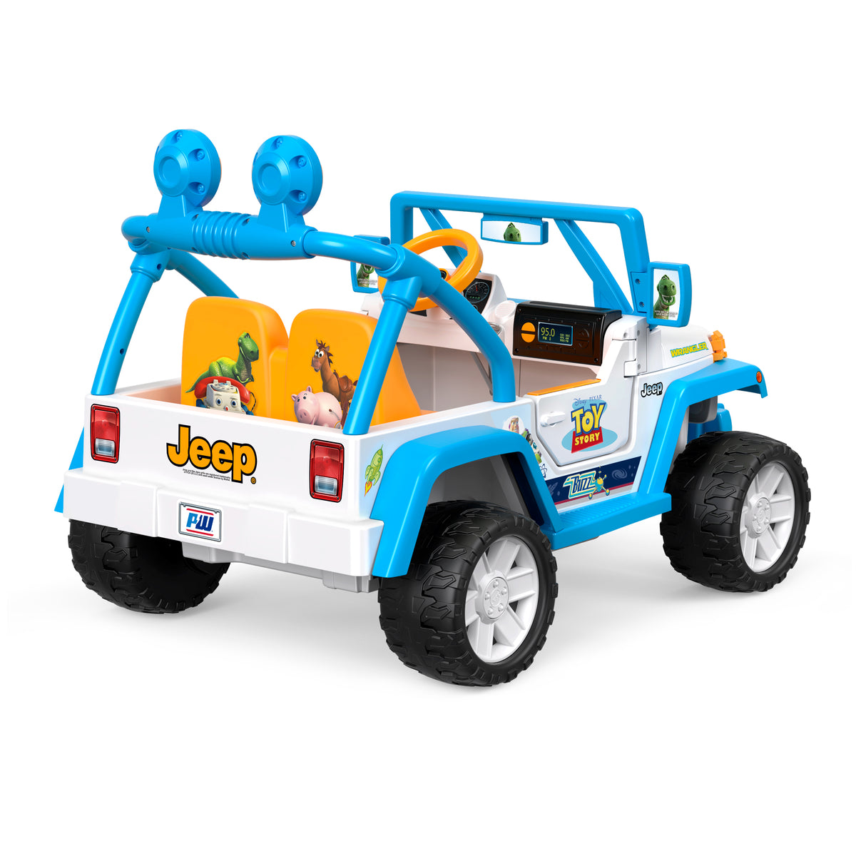 Power Wheels Disney Pixar Toy Story Kids 12V Car Ride On Jeep Wrangler(Open Box)
