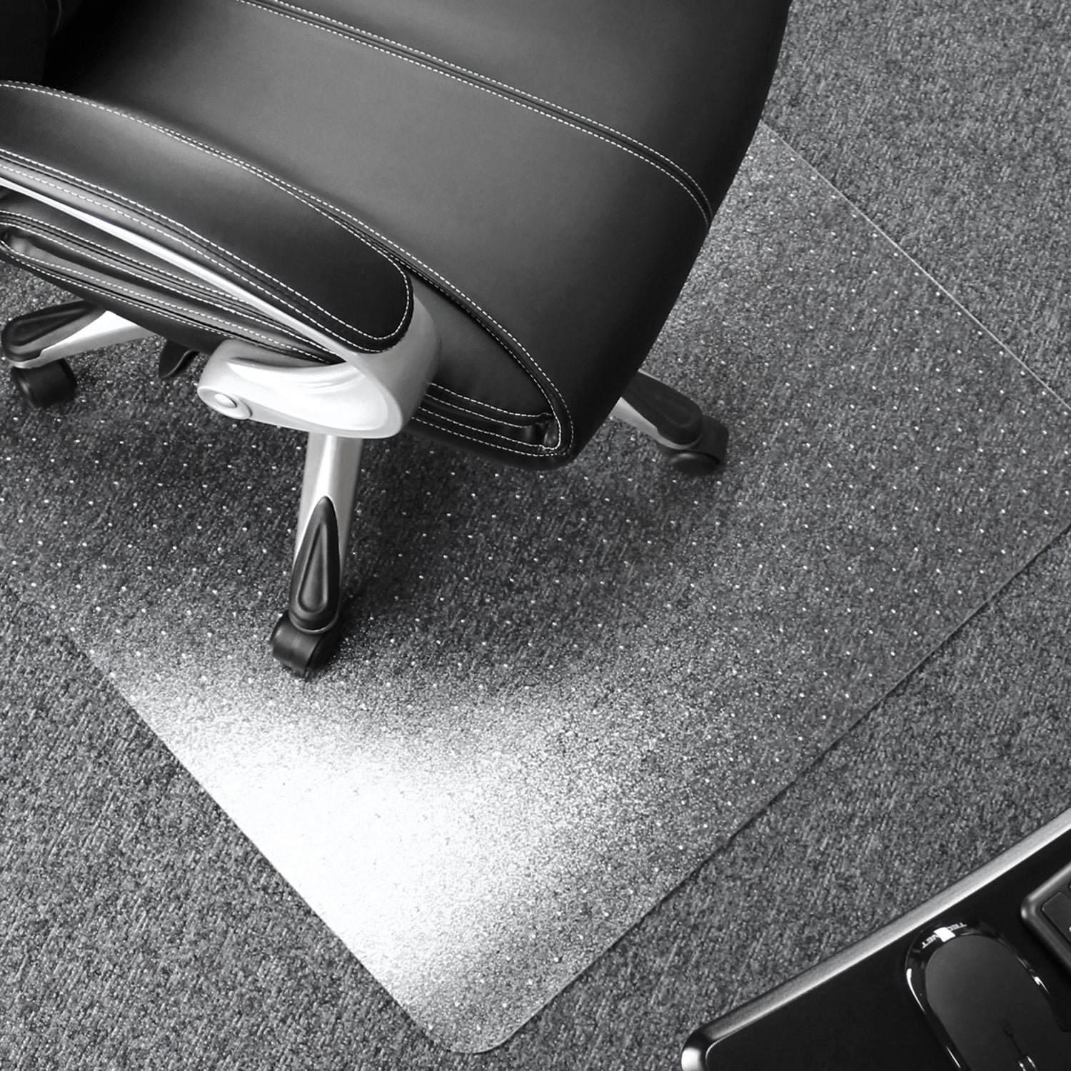 SIDIZ T80 Adjustable Ergonomic Office Desk Chair with Floor Carpet Mat, Gray - VMInnovations