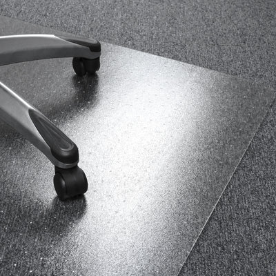 Floortex Solutions 48x53 Inch Office Floor Chair Plush Carpet Mat (Open Box)