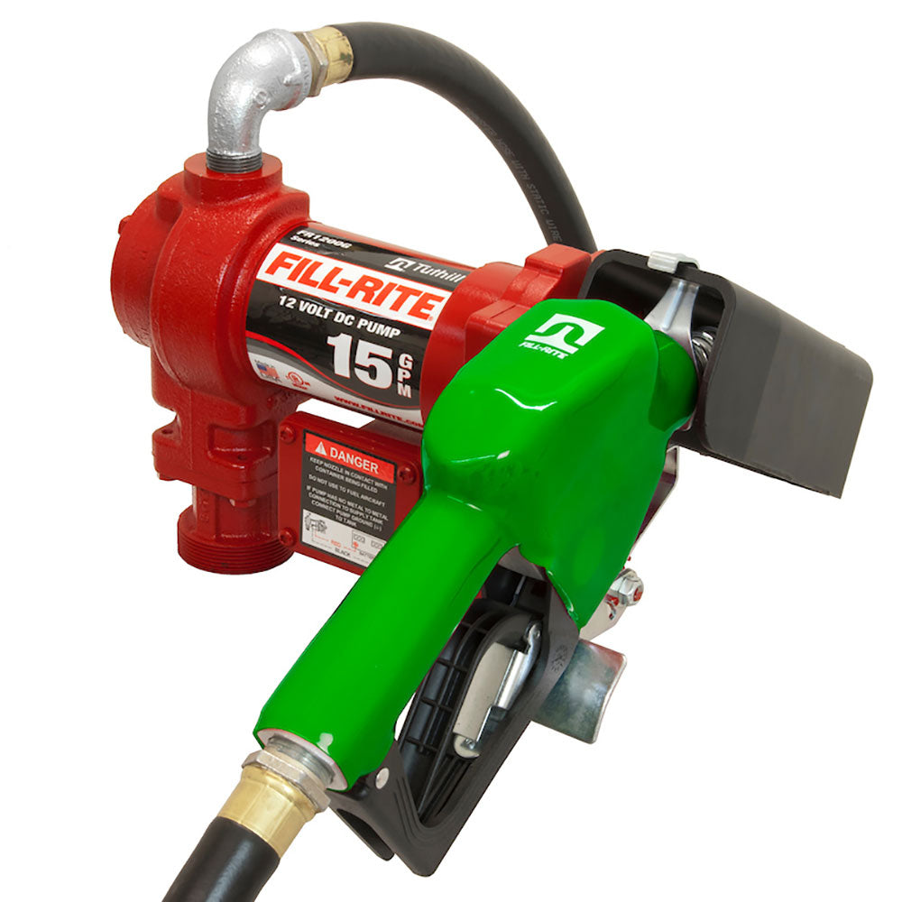 Fill-Rite 12 Volt DC Fuel Transfer Pump with Hose and Leaded Nozzle (Used)
