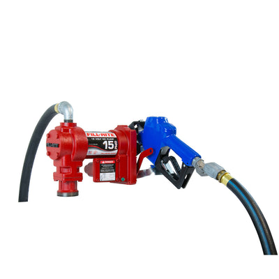 Fill-Rite FR1210GARC 12 Volt DC Fuel Transfer Pump w/Artic Hose & Manual Nozzle