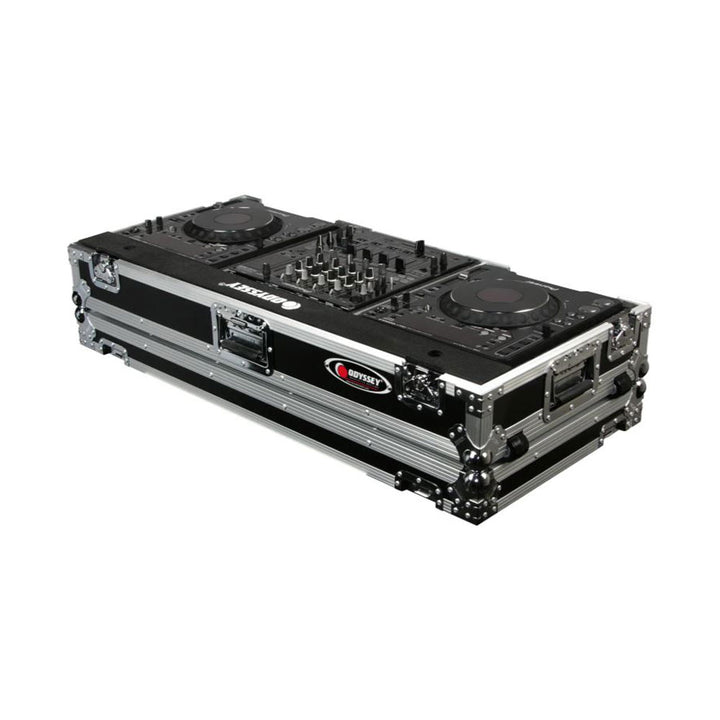 Odyssey 10 Inch Format DJ Mixer and 2 Standard Position Turntables Flight Case