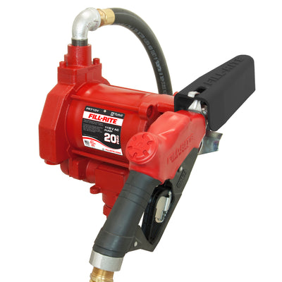 Fill-Rite FR710VB 115V 19 GPM Fuel Transfer Pump with Automatic Nozzle, Red