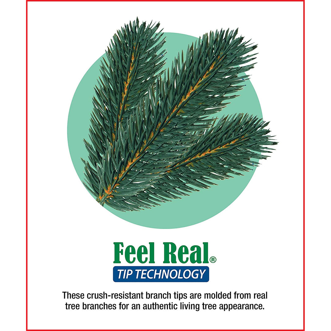 National Tree Company 24 Inch 180 Tip Prelit Frosted Berry Wreath (Open Box) - VMInnovations