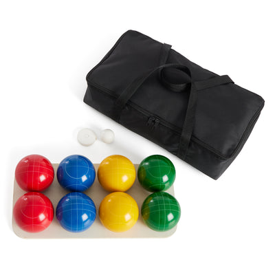 YardGames Giant 4 In a Row Multiplayer Game & 100mm Resin Bocce Ball Game Set - VMInnovations