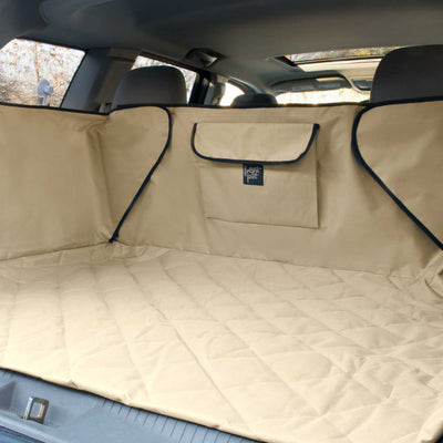 FrontPet XL 52 Inch SUV Pet Cargo Liner With Quilted Top for Any Pet Animal, Tan