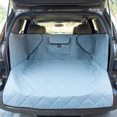 FrontPet XL Adjustable Padded Quilt Interior SUV Cargo Cover Pet Liner, Gray