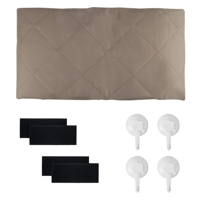 Large Adjustable Padded Quilt Interior SUV Cargo Cover Pet Liner, Tan (Open Box)