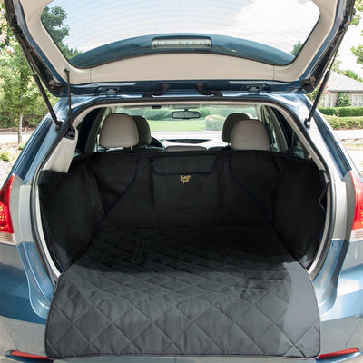 FrontPet 2X Large Quilted and Padded Durable Liner Dog Cargo Cover for SUV Black