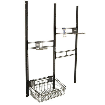 Suncast Storage Shed Garager Organizer Kit Bracket, Hooks, & Basket (Open Box)