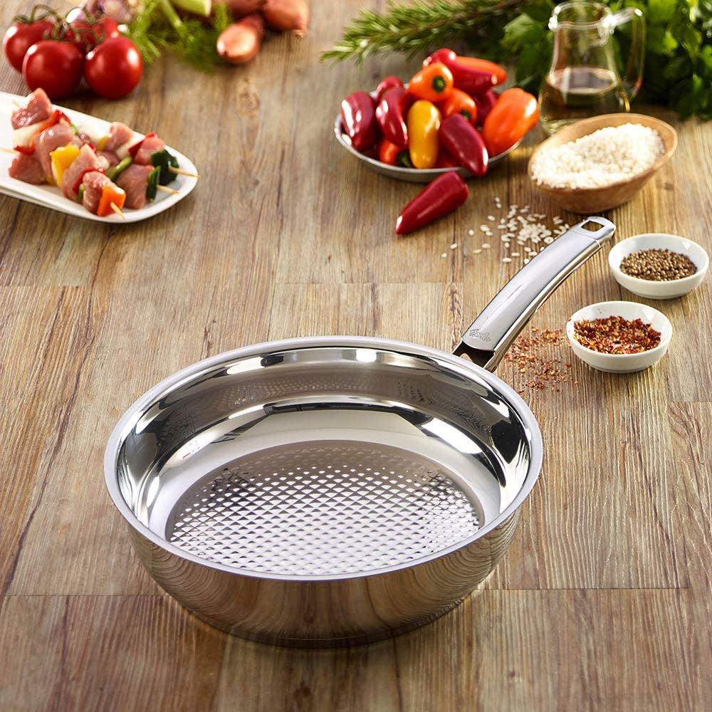 Fissler Original Crispy Steelux 11-Inch Stainless Steel Frying Pan (Open Box)