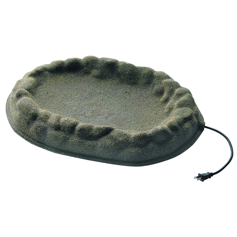 Farm Innovators Four Seasons Outdoor Sand Coated Heated Birdbath, 70 Watt (Used)