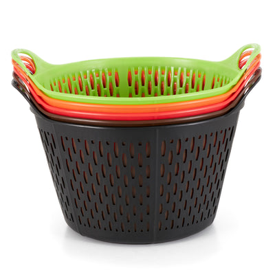 Tuff Stuff Products FSC4-BR 3.75 Gallon Flex Sieve Colander with Handles, Brown
