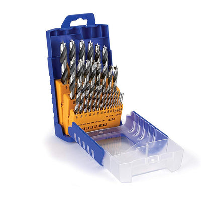 Fisch 29 Pc Vanadium Steel Brad Point Drill Bit Set for Woodworking (For Parts)