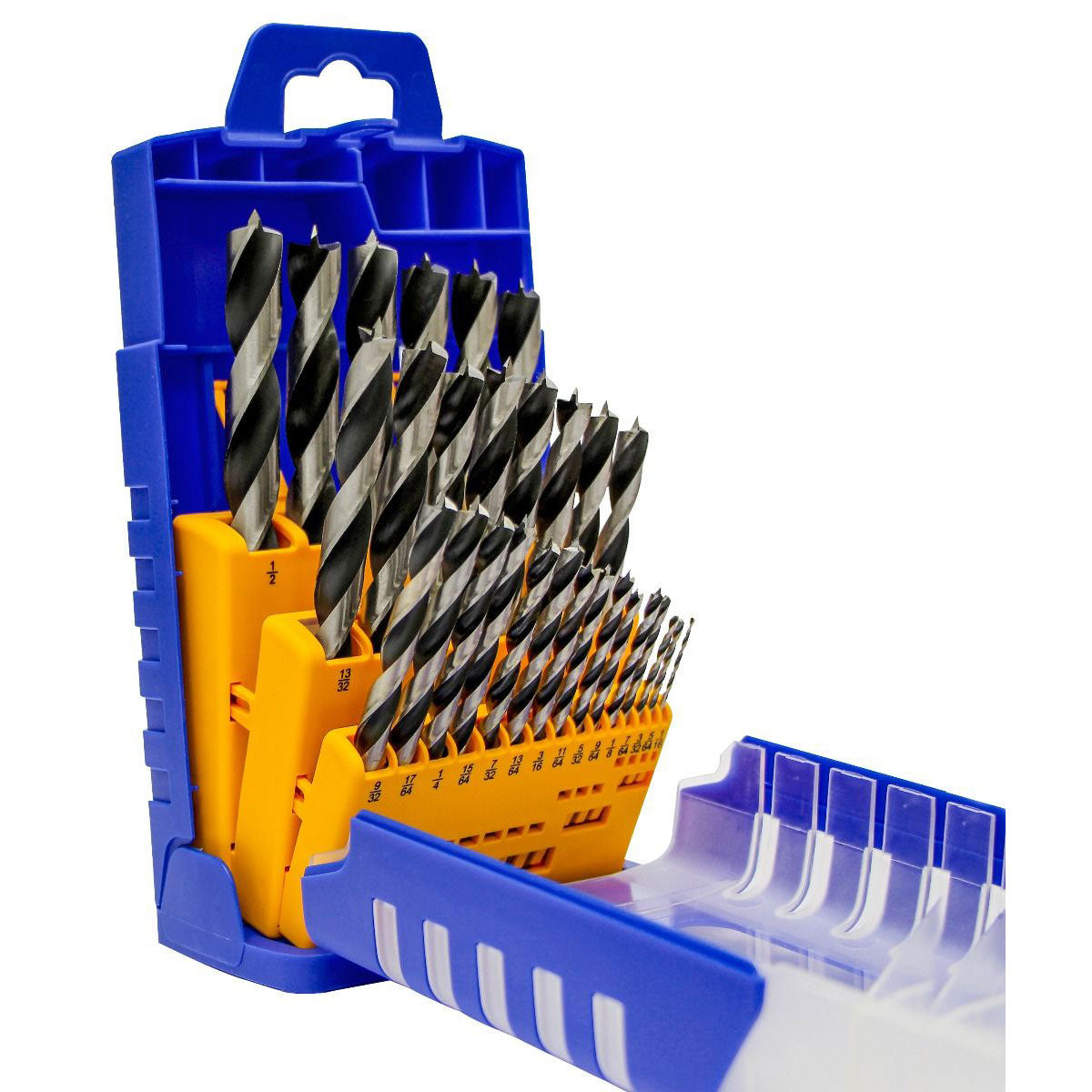Fisch 29 Pc Vanadium Steel Brad Point Drill Bit Set for Woodworking (For Parts)