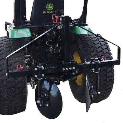 Field Tuff 43 Inch Disc Cultivator Garden Bedder and Hiller For 3 Point Tractor