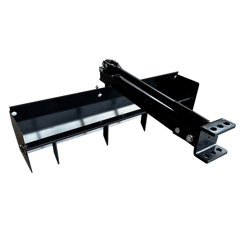 Field Tuff 38" Sleeve Hitch Tow Behind Scraper for Garden and Yard, Black (Used)