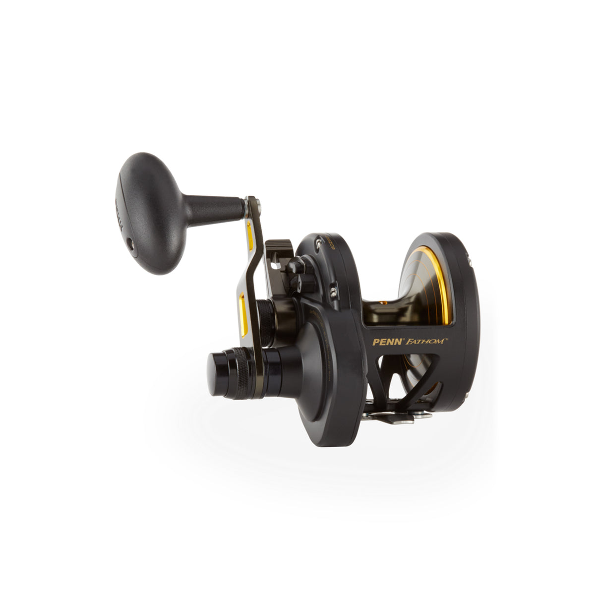 Penn FTH40NLD2 Fathom Lever Drag 2 Speed Right Hand Compact Fishing Reel, Black