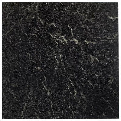 Achim Nexus Peel & Stick Vinyl Floor Tile, Black Marble, 20Pk (Open Box) - VMInnovations