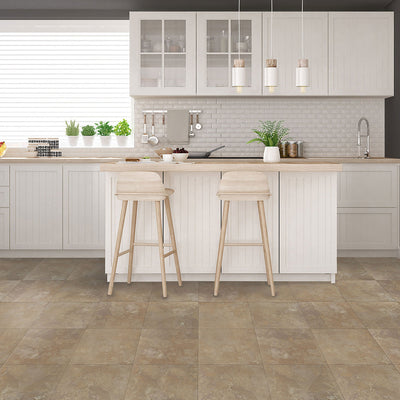 Achim Home Furnishings Nexus Peel & Stick Vinyl Floor Tile, Light Slate, 20Pk