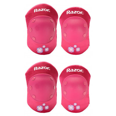 Razor Rechargeable Ride-on Scooter + Bicycle Helmet + Elbow & Knee Pad Set